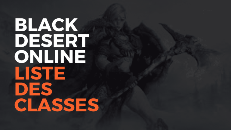 Black Desert Online classes disponibles