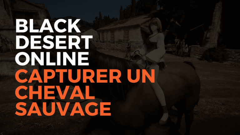 black desert online capturer un cheval sauvage, capturer cheval sauvage bdo, bdo france, black desert france, pearl abyss, misplay, tuto capturer un cheval savuage sur bdo