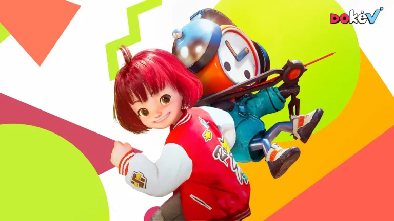 Un personnage de DokeV en compagnie de son Dokebi.